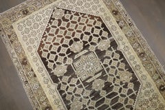 Zabihi Collection Brown Persian Malayer Small Rug