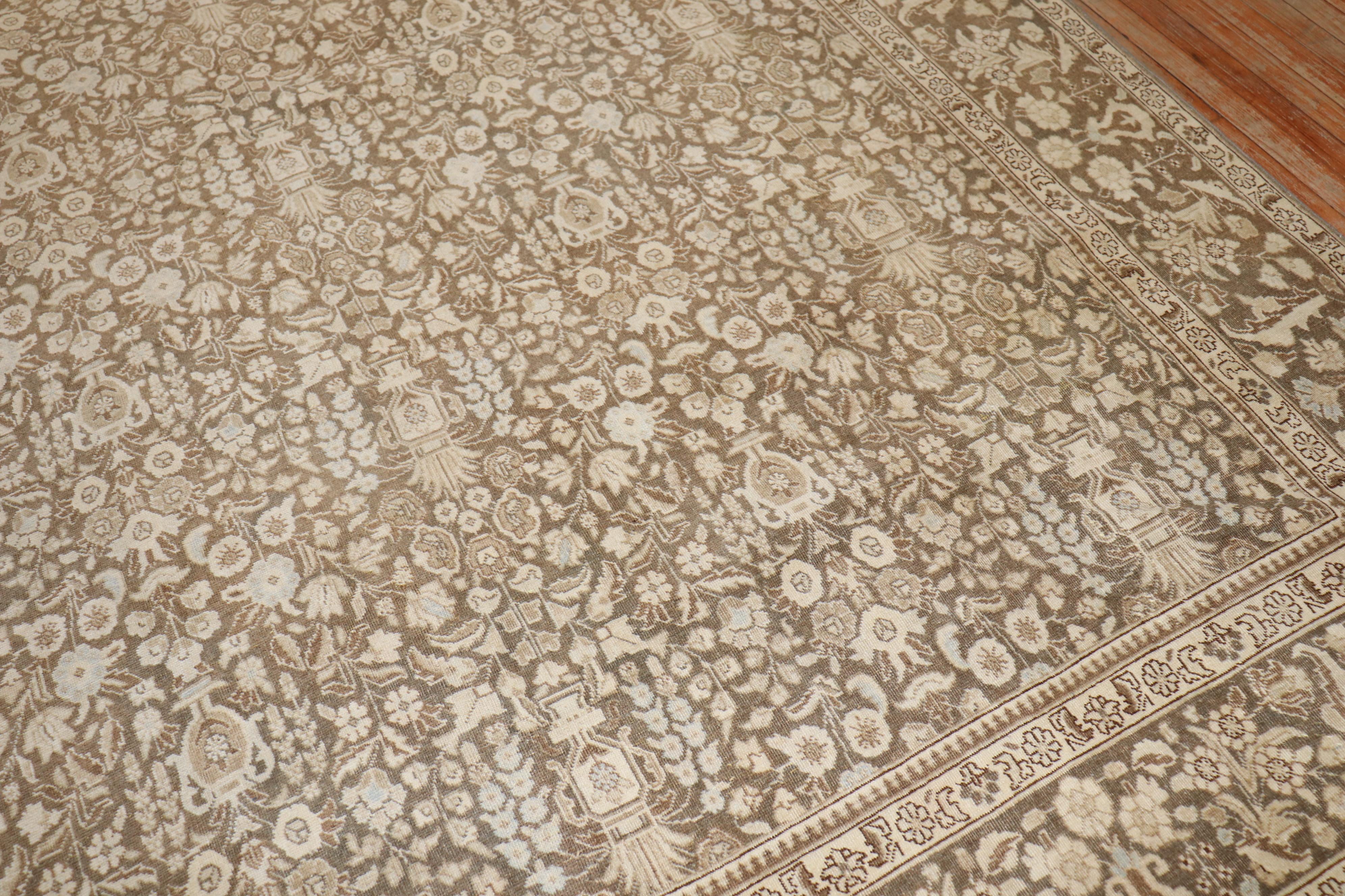 Colección Zabihi Alfombra Persa Marrón Malla Tamaño Habitación en venta 3