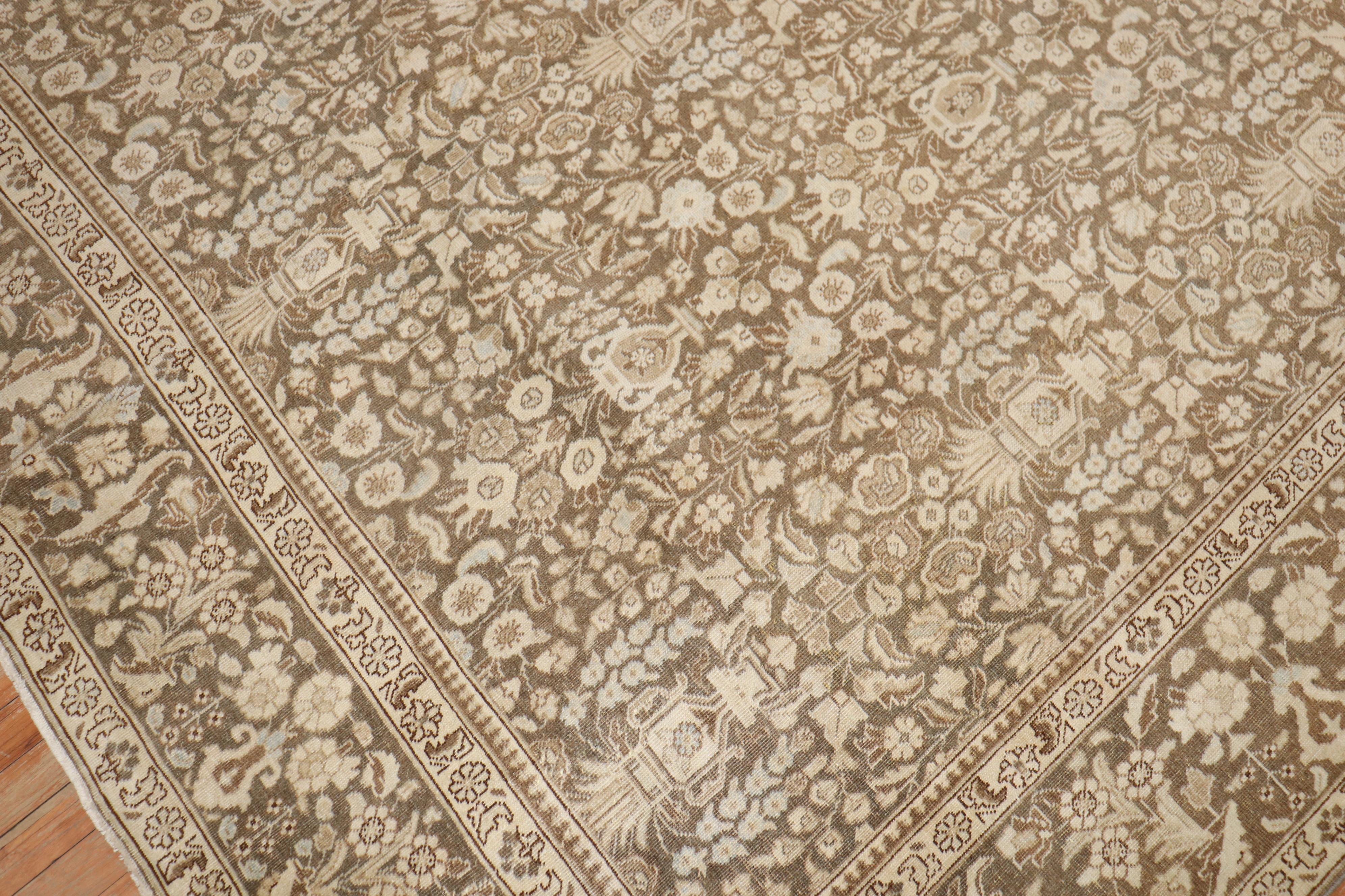 Colección Zabihi Alfombra Persa Marrón Malla Tamaño Habitación Malayer en venta
