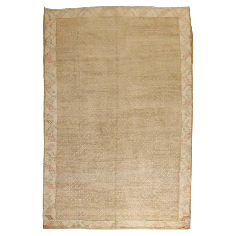 Vintage Turkish Brown Rug For Sale at 1stDibs