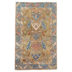 Zabihi Collection Camel Color Caucasian Rug