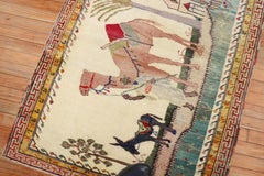 Zabihi Collection Camel Donkey Anatolian Pictorial Scatter Size Rug