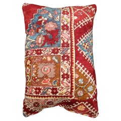 Zabihi Collection Cherry Red Turkish Rug Large Pillow