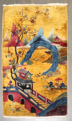Teppich im chinesischen Art-Déco-Stil aus der Zabihi-Kollektion, 2'6'' x 4'3''