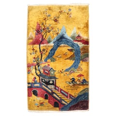 Teppich im chinesischen Art-Déco-Stil aus der Zabihi-Kollektion, 2'6'' x 4'3''