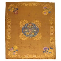 Vintage  Zabihi Collection Chinese Art Deco Room Rug