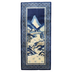 Zabihi Collection Chinese Batou Pictorial Rug