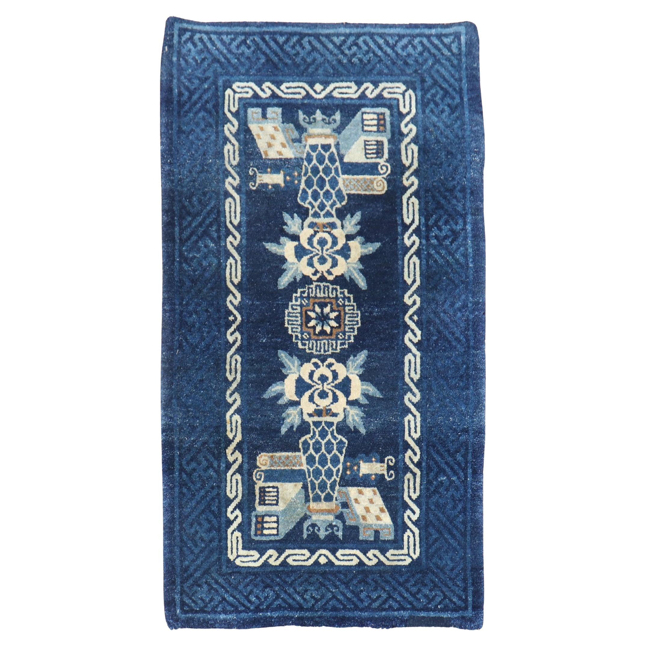 Colección Zabihi Alfombra Dispersa Azul Chino en venta