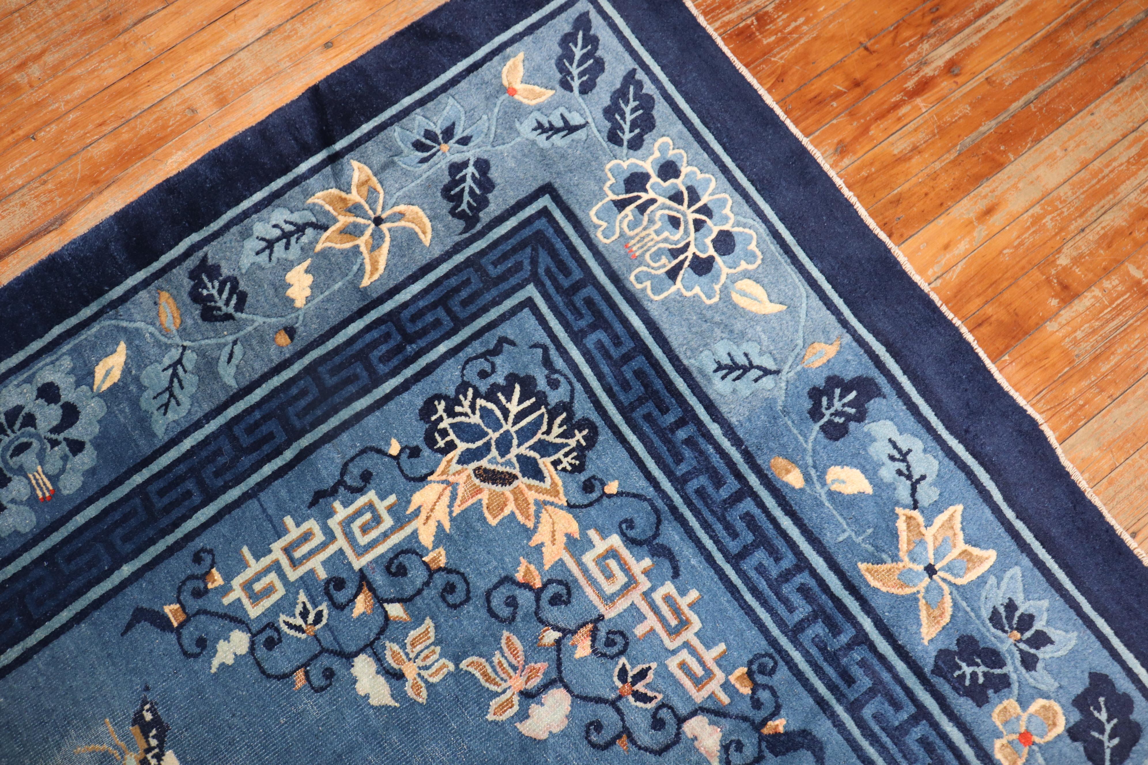 Zabihi Kollektion Chinesischer Peking-Teppich des frühen 20. Jahrhunderts (Wolle) im Angebot