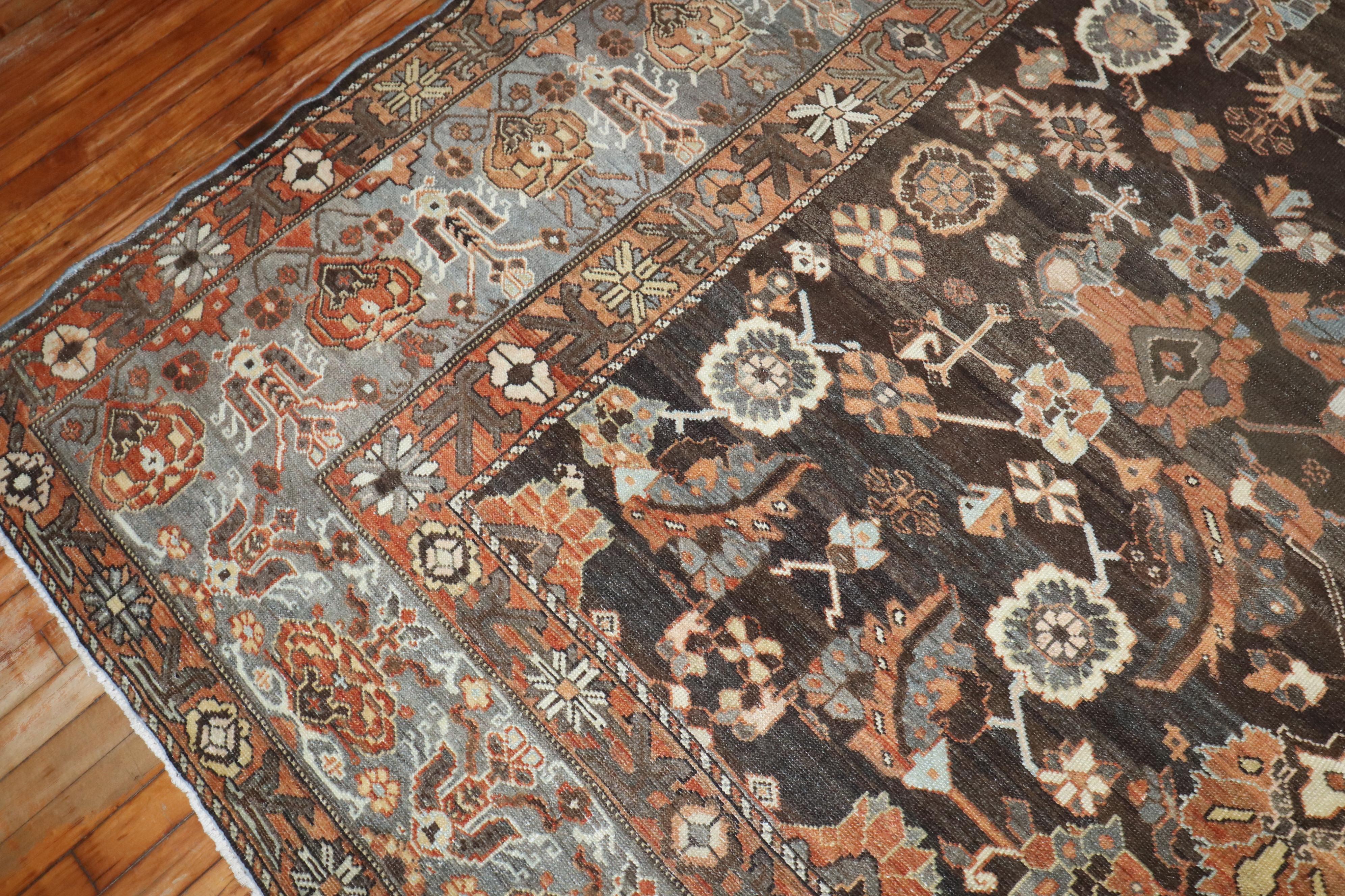 
early 20th Century Persian Bakhtiar Rug in predominantly brown

rug no.	j3515
size	9' 6
