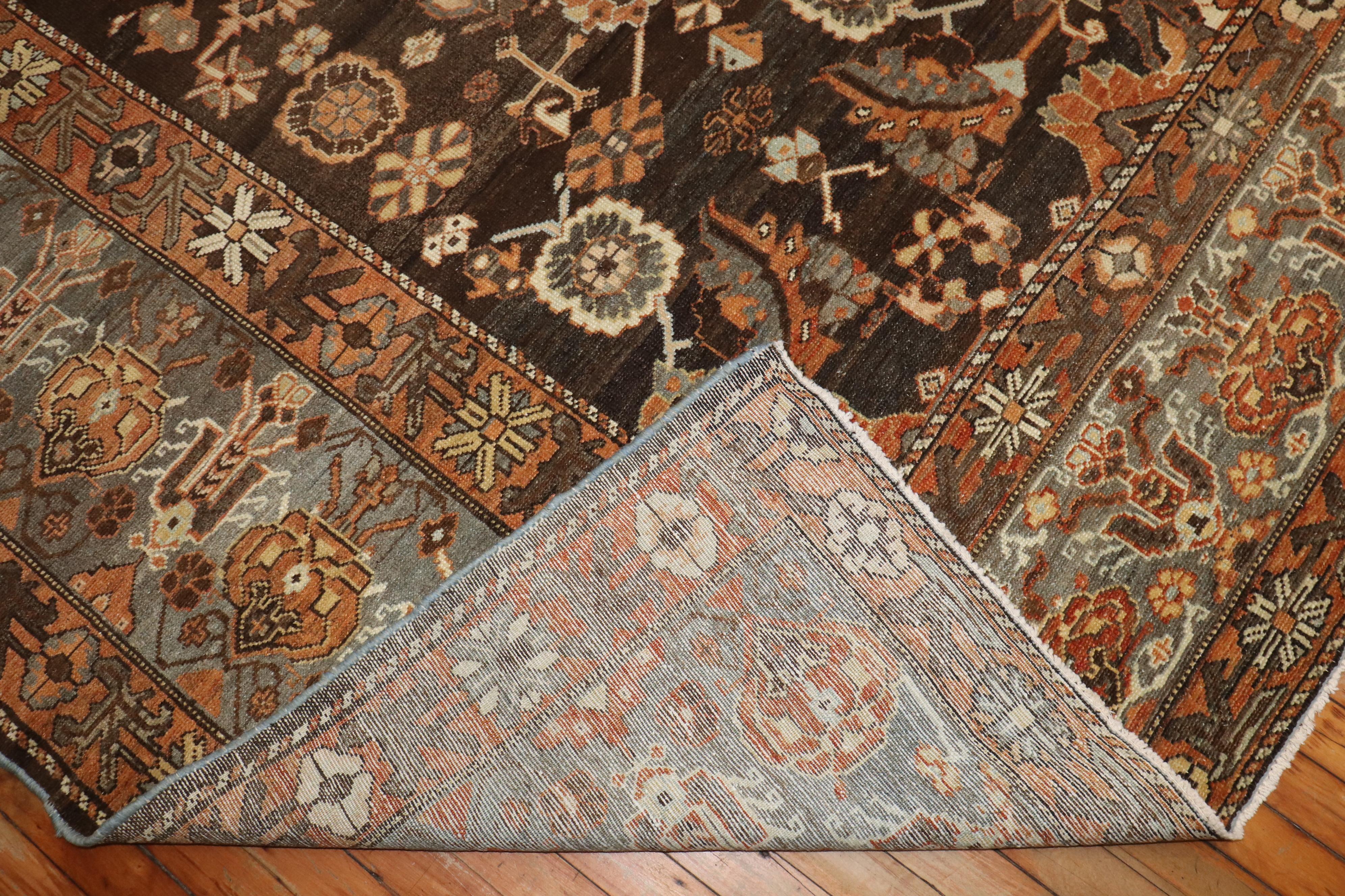 Tappeto Zabihi Collection'S Marrone Cioccolato Bakhtiar in vendita 1