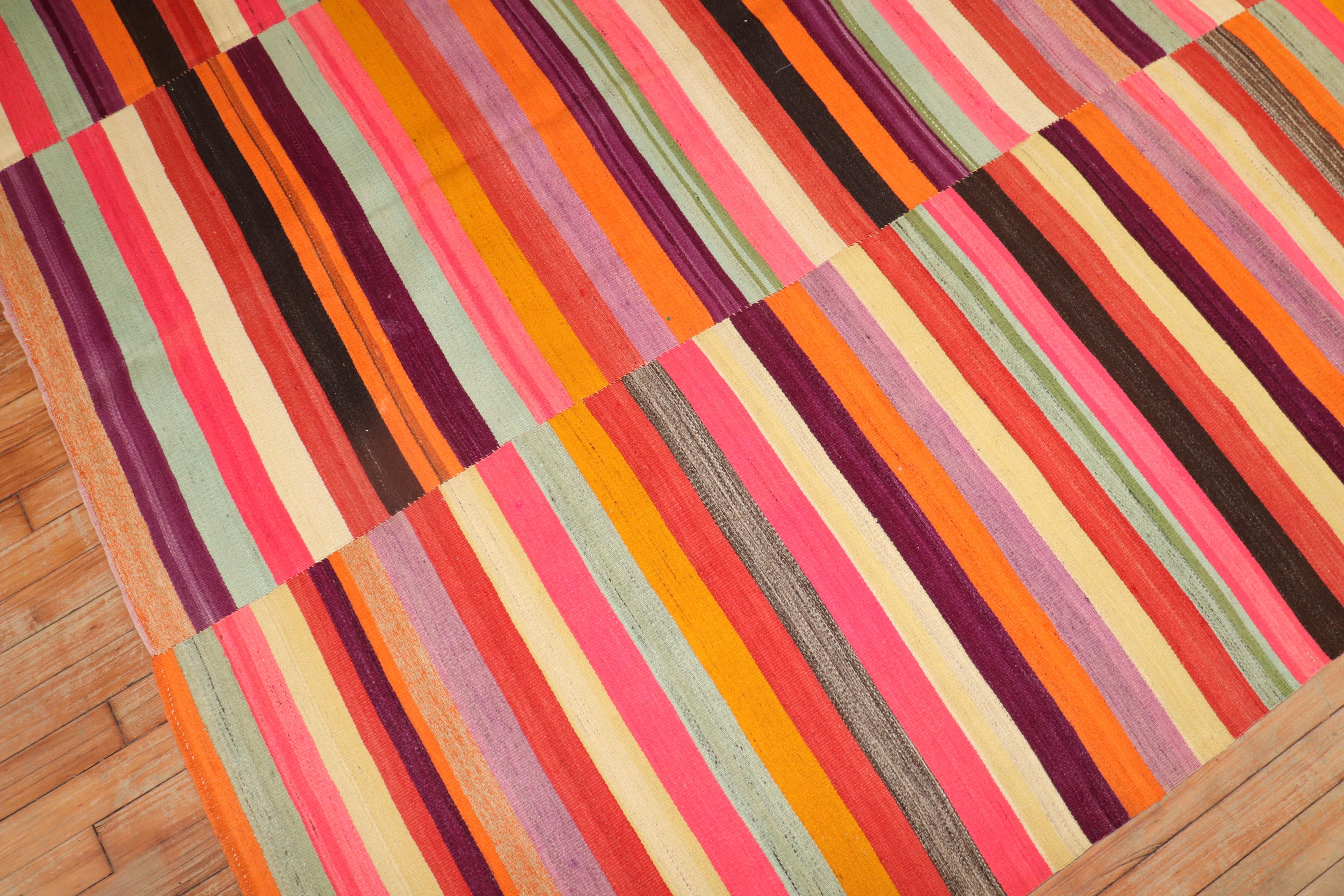 Colección Zabihi Kilim Turco de Colores en Bueno estado para la venta en New York, NY