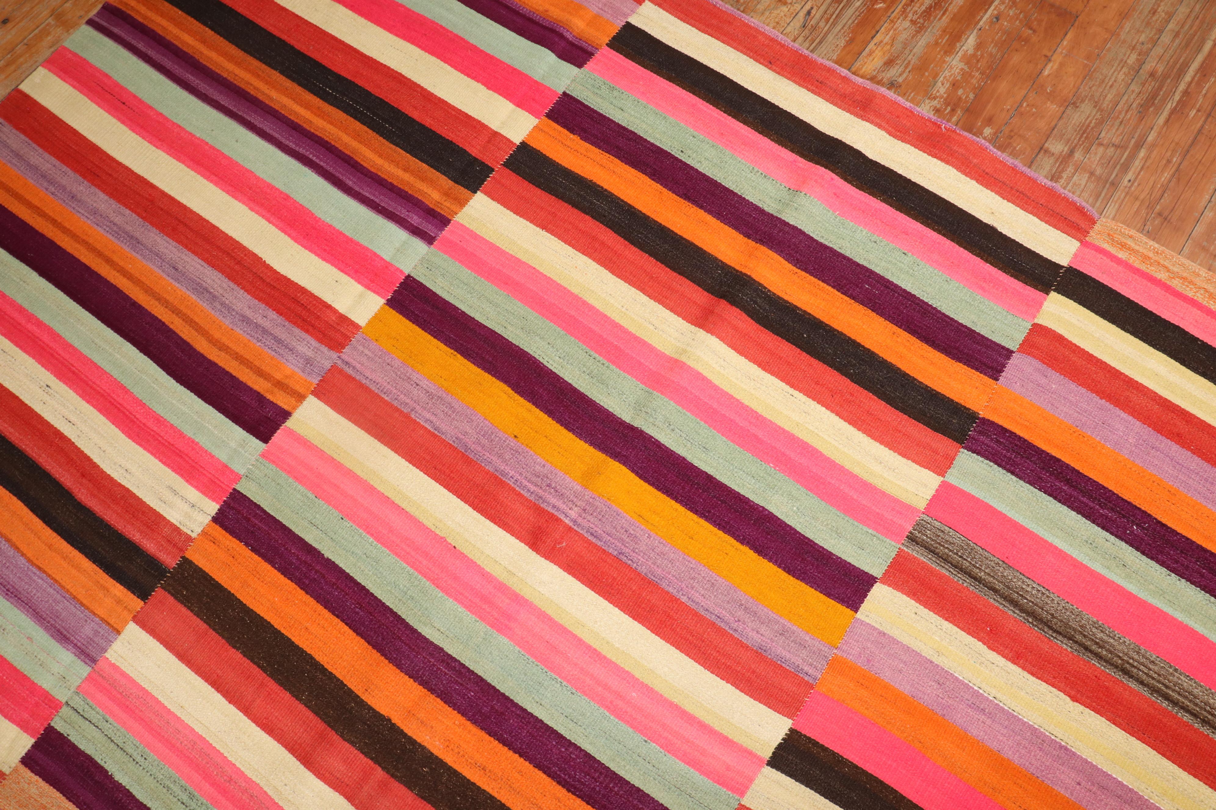 Colección Zabihi Kilim Turco de Colores en venta 1