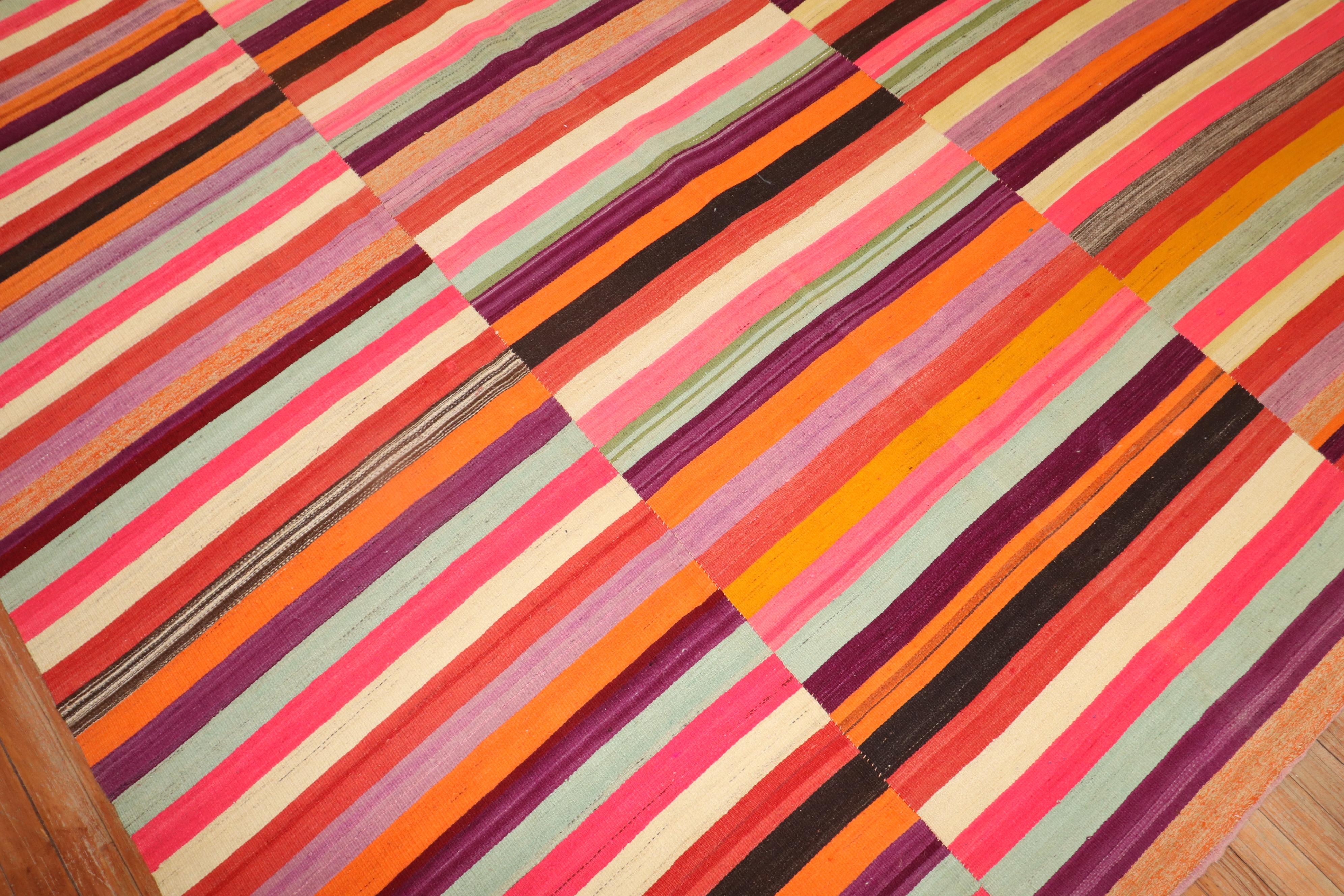 Colección Zabihi Kilim Turco de Colores en venta 2