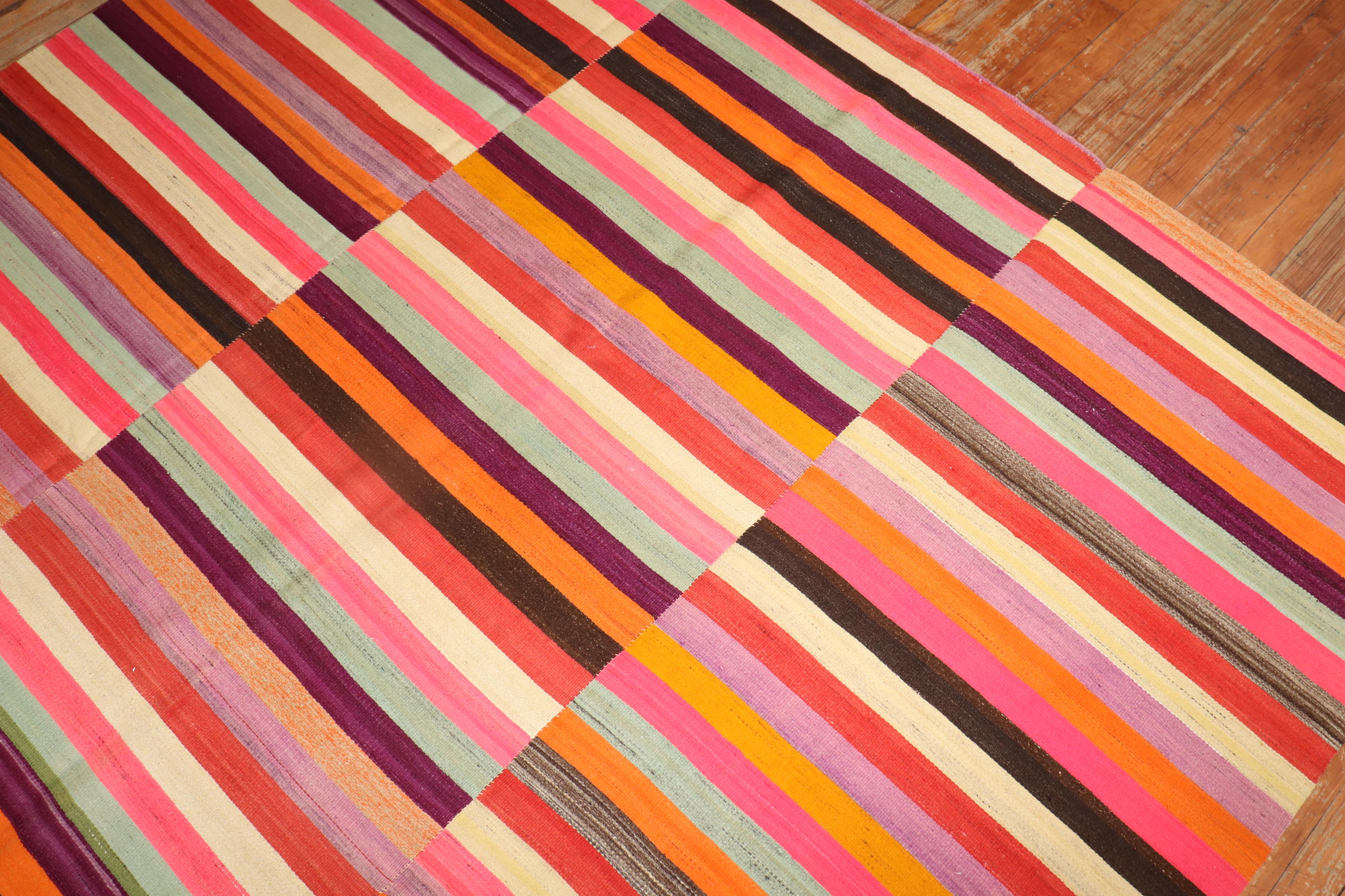 Colección Zabihi Kilim Turco de Colores en venta 3