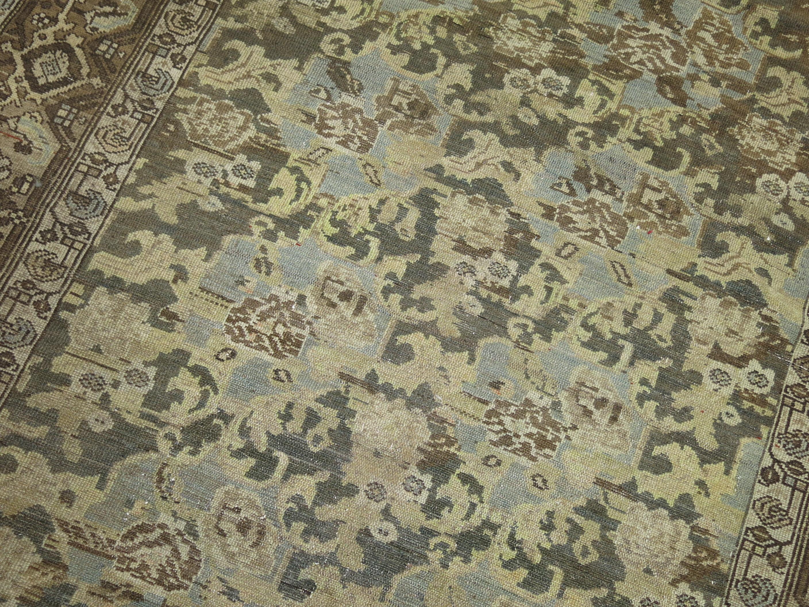 An early 20th-century Persian Malayer corridor runner in neutral tones.

5'6'' x 16'10''