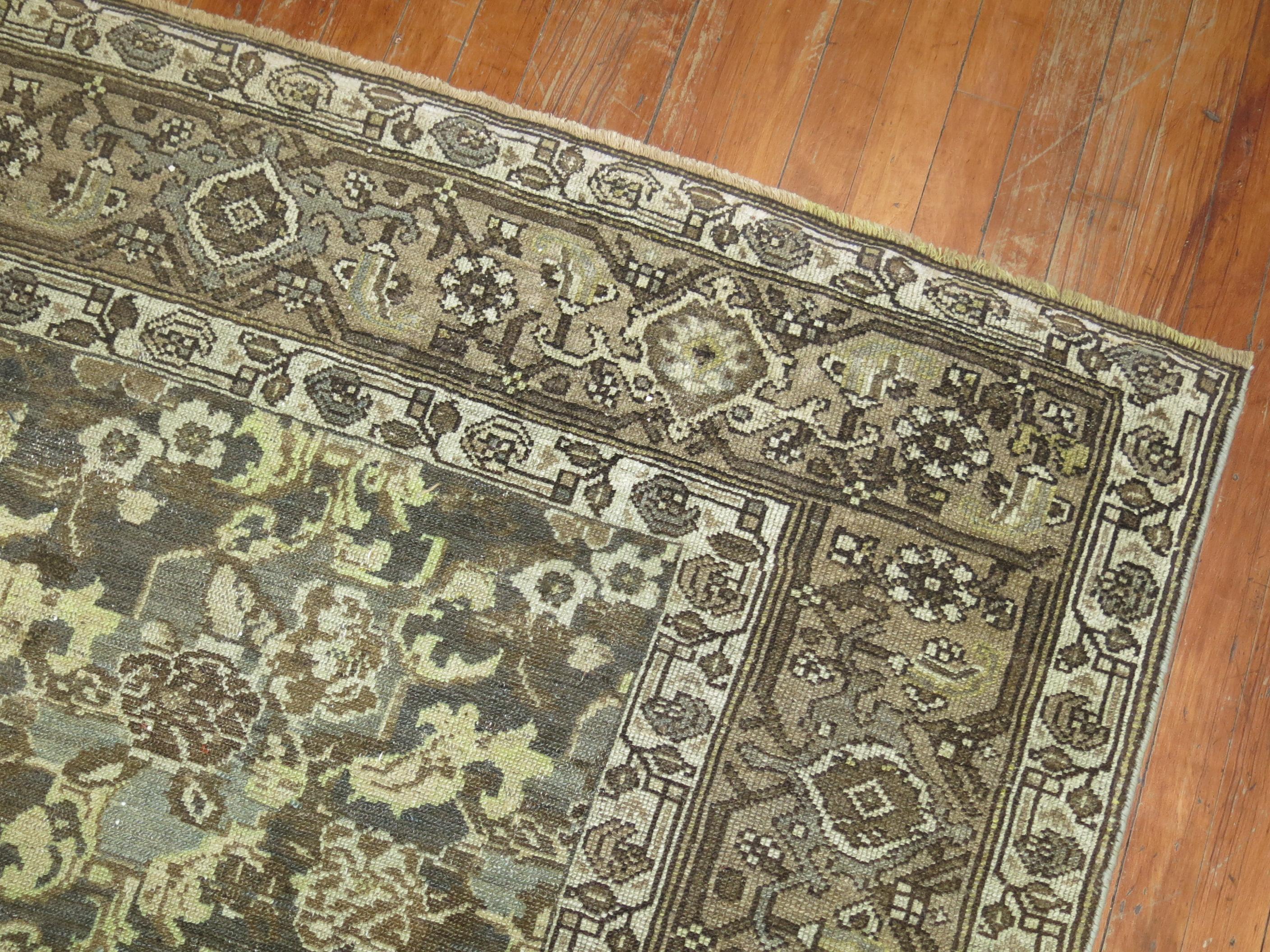 Zabihi Collection Corridor Persian Malayer Runner In Good Condition For Sale In New York, NY