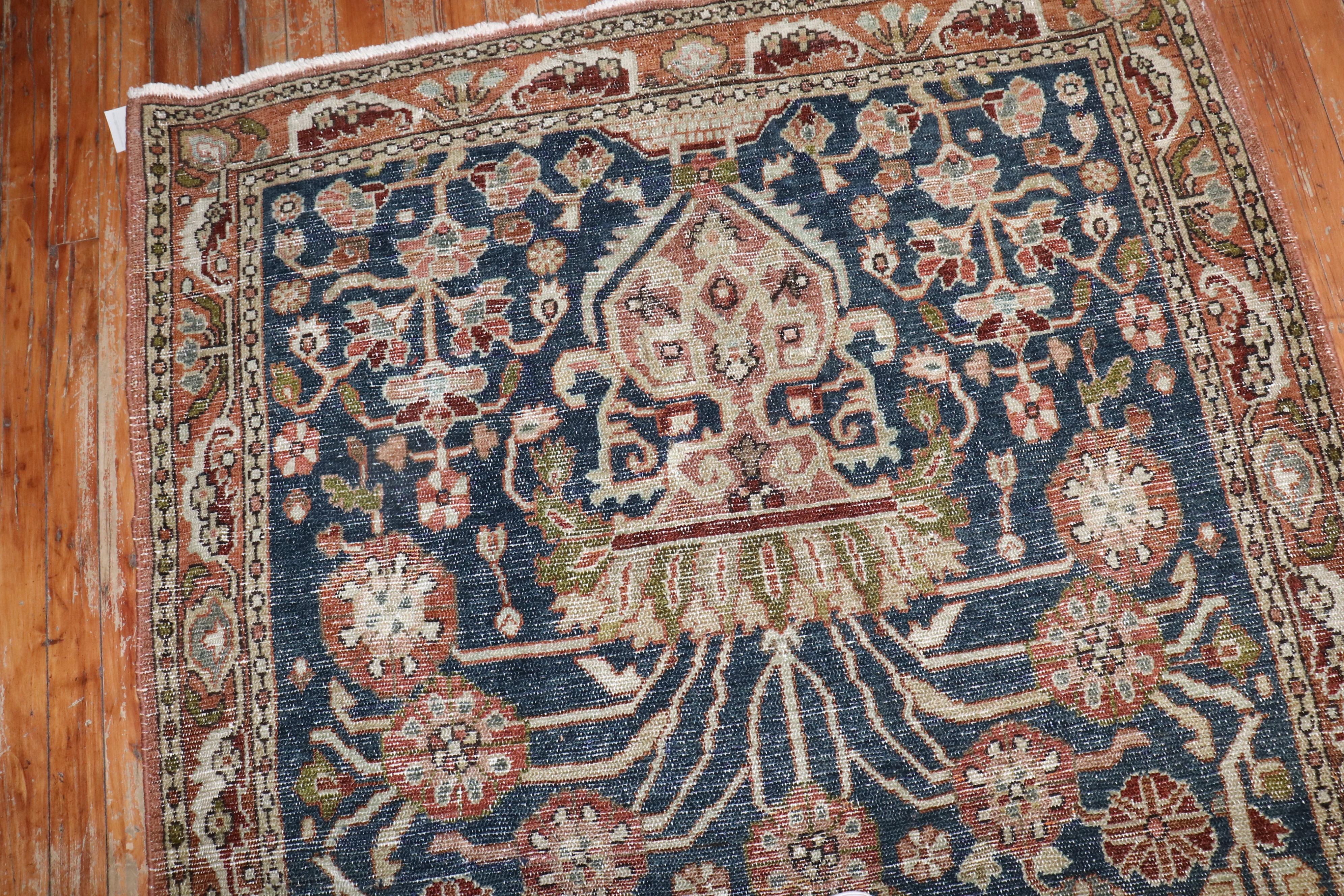 Zabihi Collection Dark Wide Persischer Läufer im Angebot 4