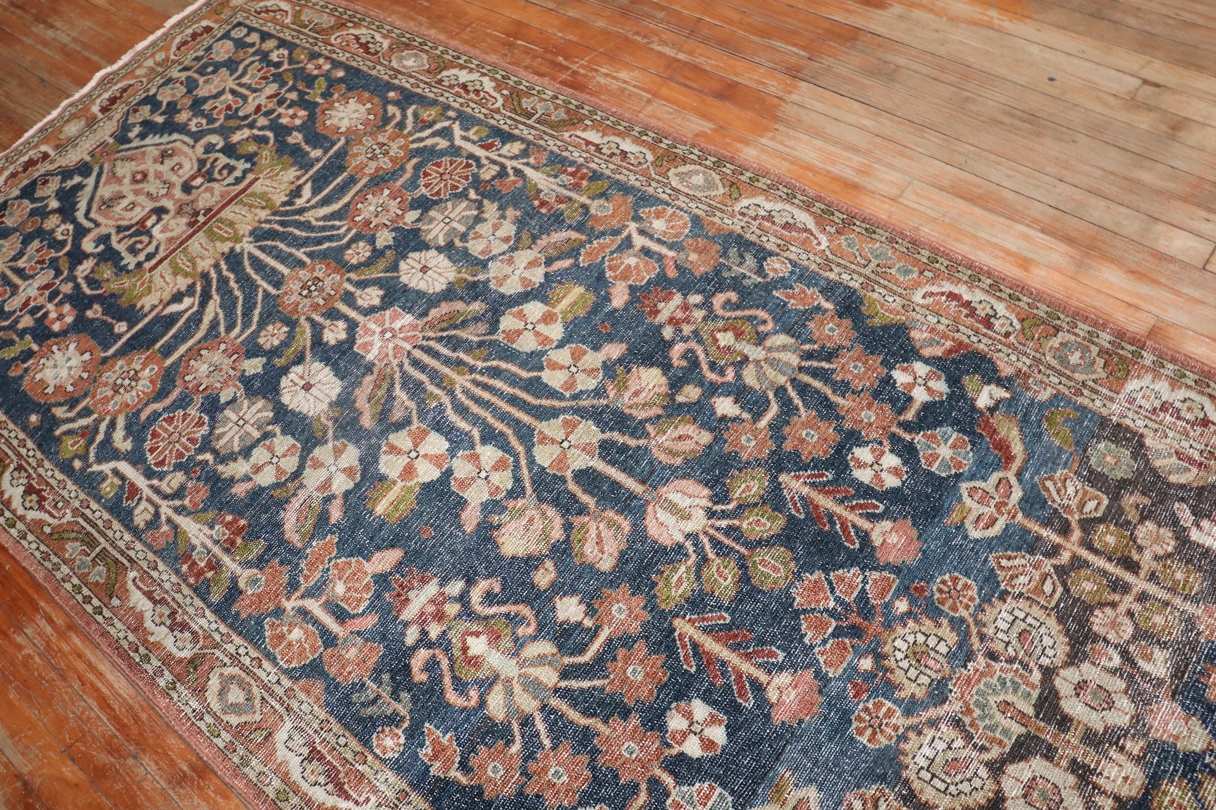 Zabihi Collection Dark Wide Persischer Läufer im Angebot 2