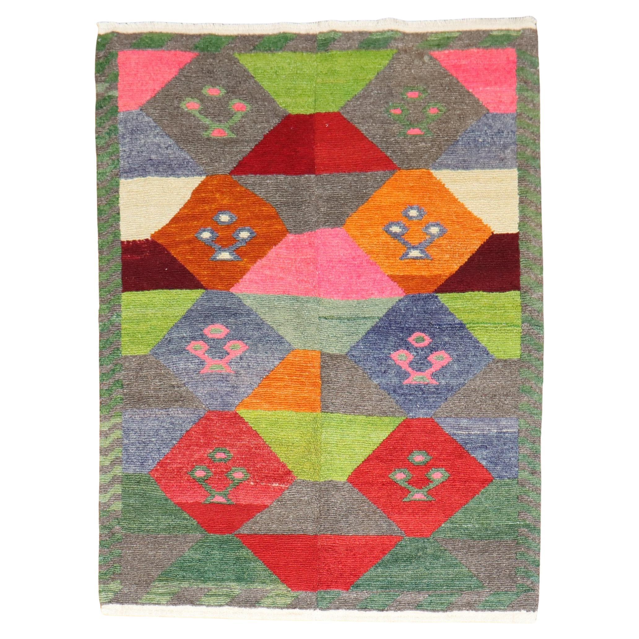 Zabihi Kollektion Dazzling Color Vintage Tulu Teppich