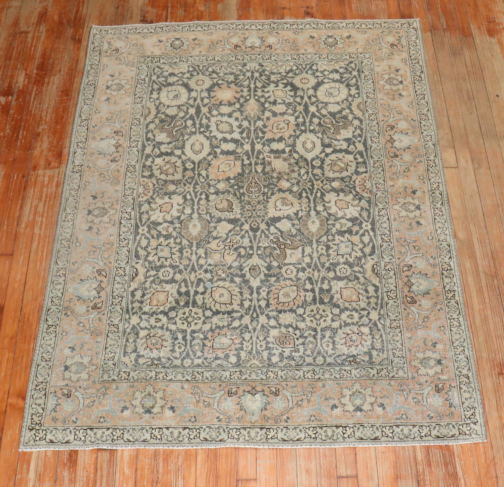 1940s Persian Tabriz rug 

Measures: 4'6''' x 6'2''