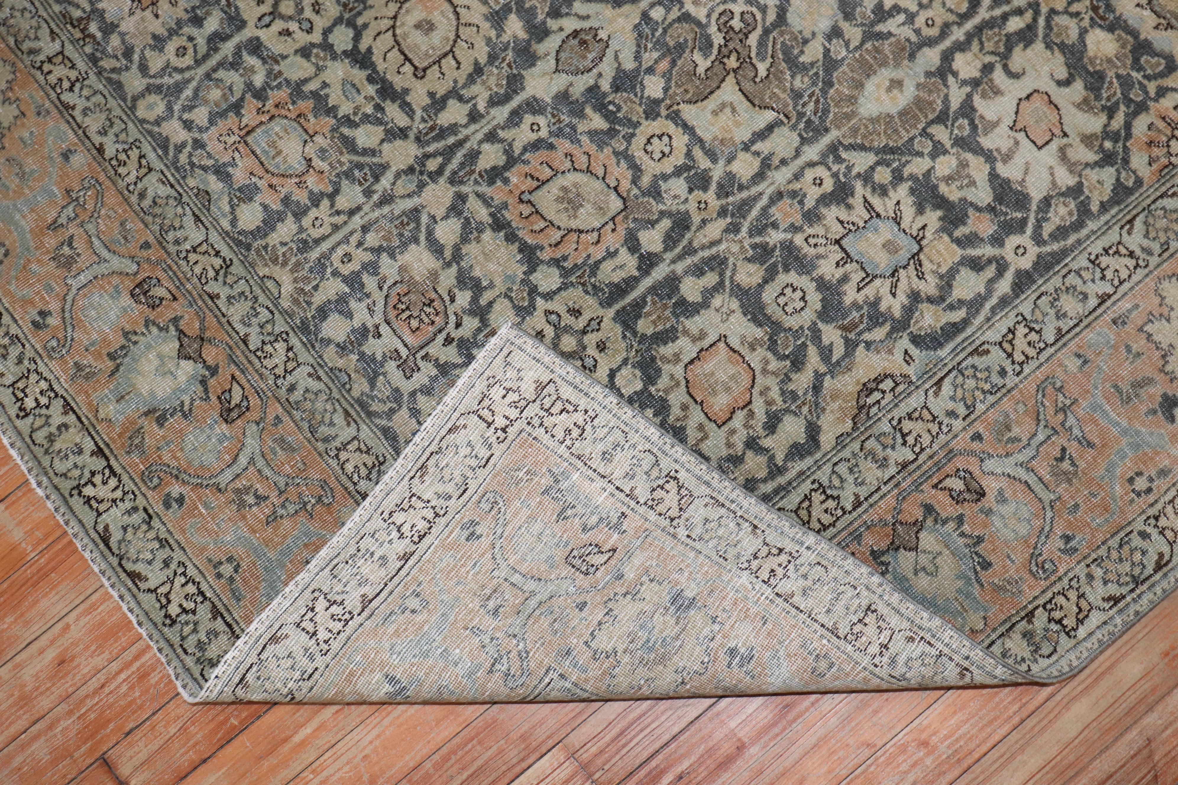 Zabihi Collection Decorative Persian Tabriz Carpet In Good Condition For Sale In New York, NY