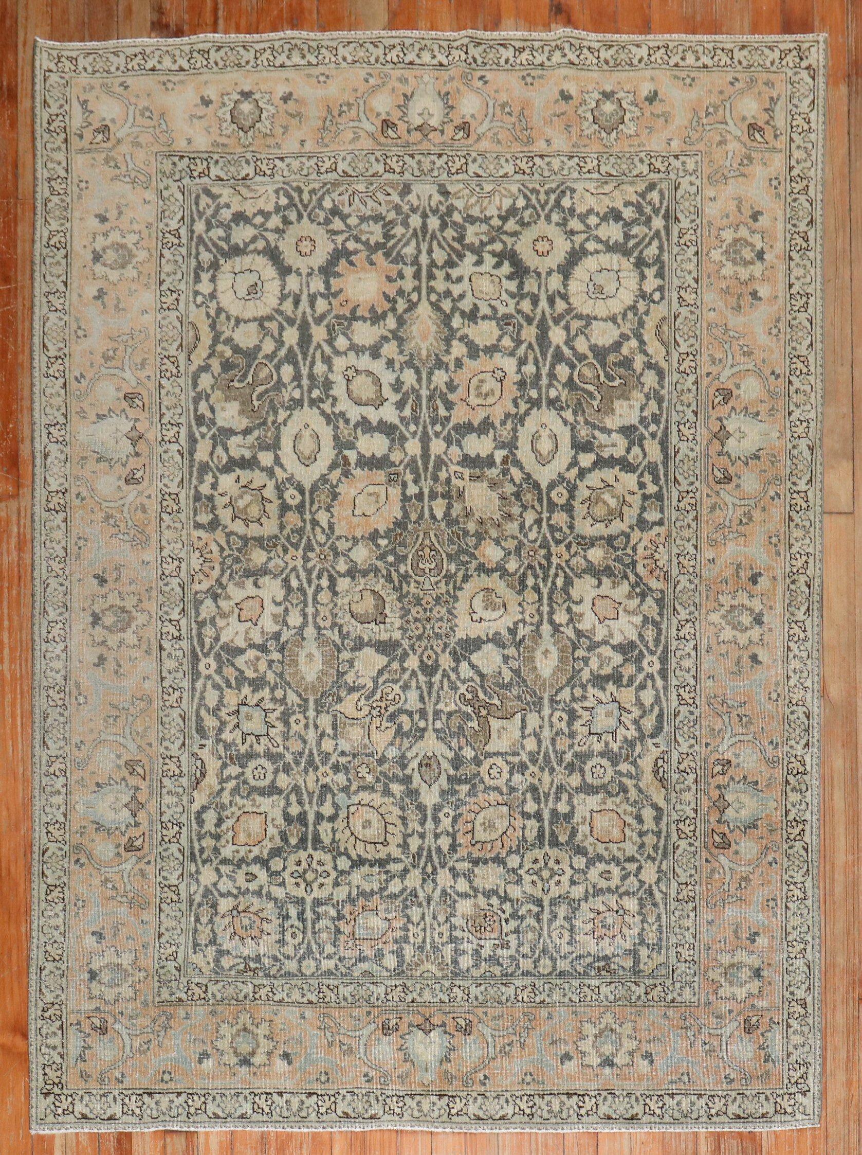 Zabihi Collection Decorative Persian Tabriz Carpet For Sale 2