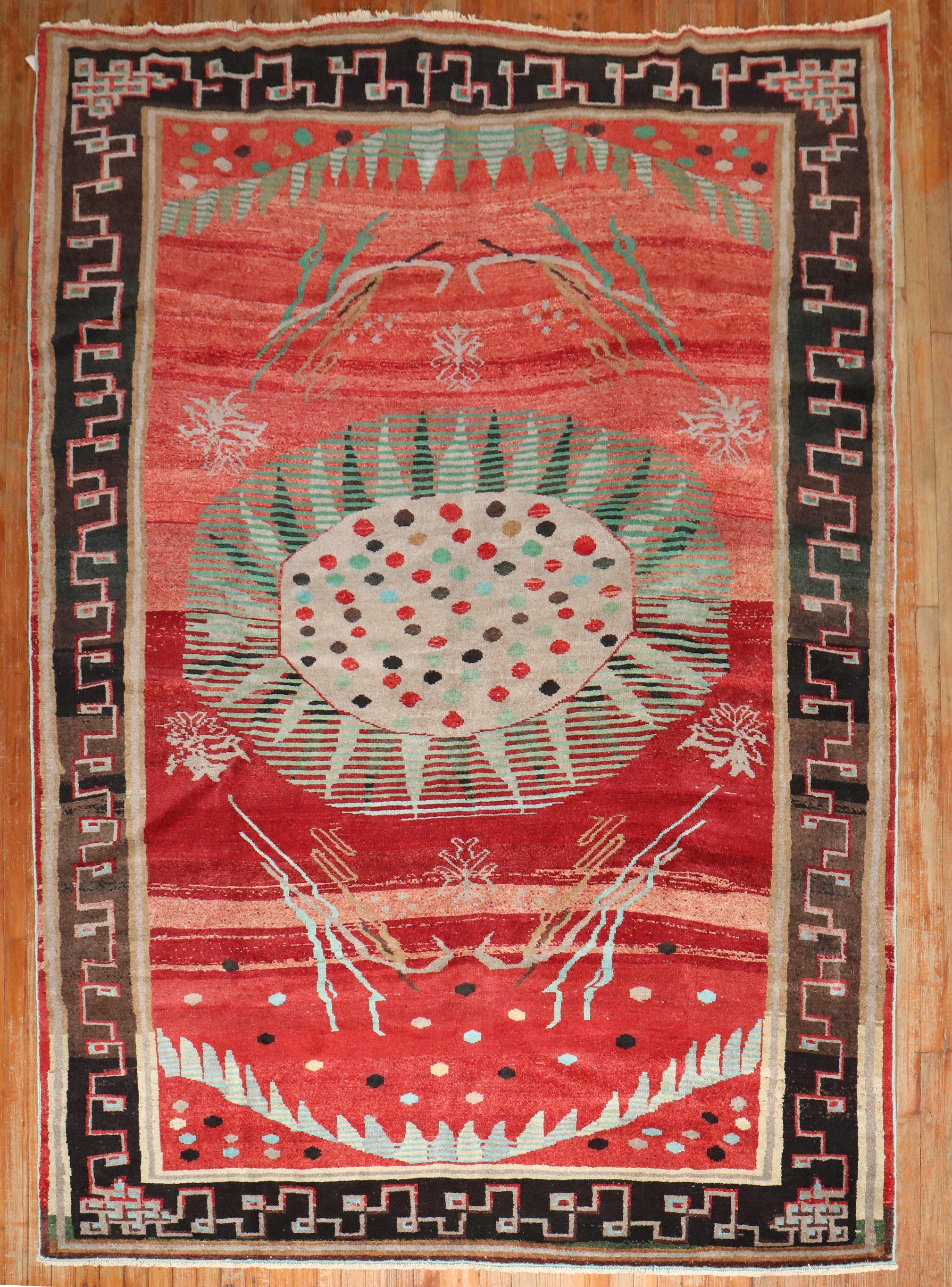 Zabihi Collection Dramatic Antique Anatolian Rug For Sale 3