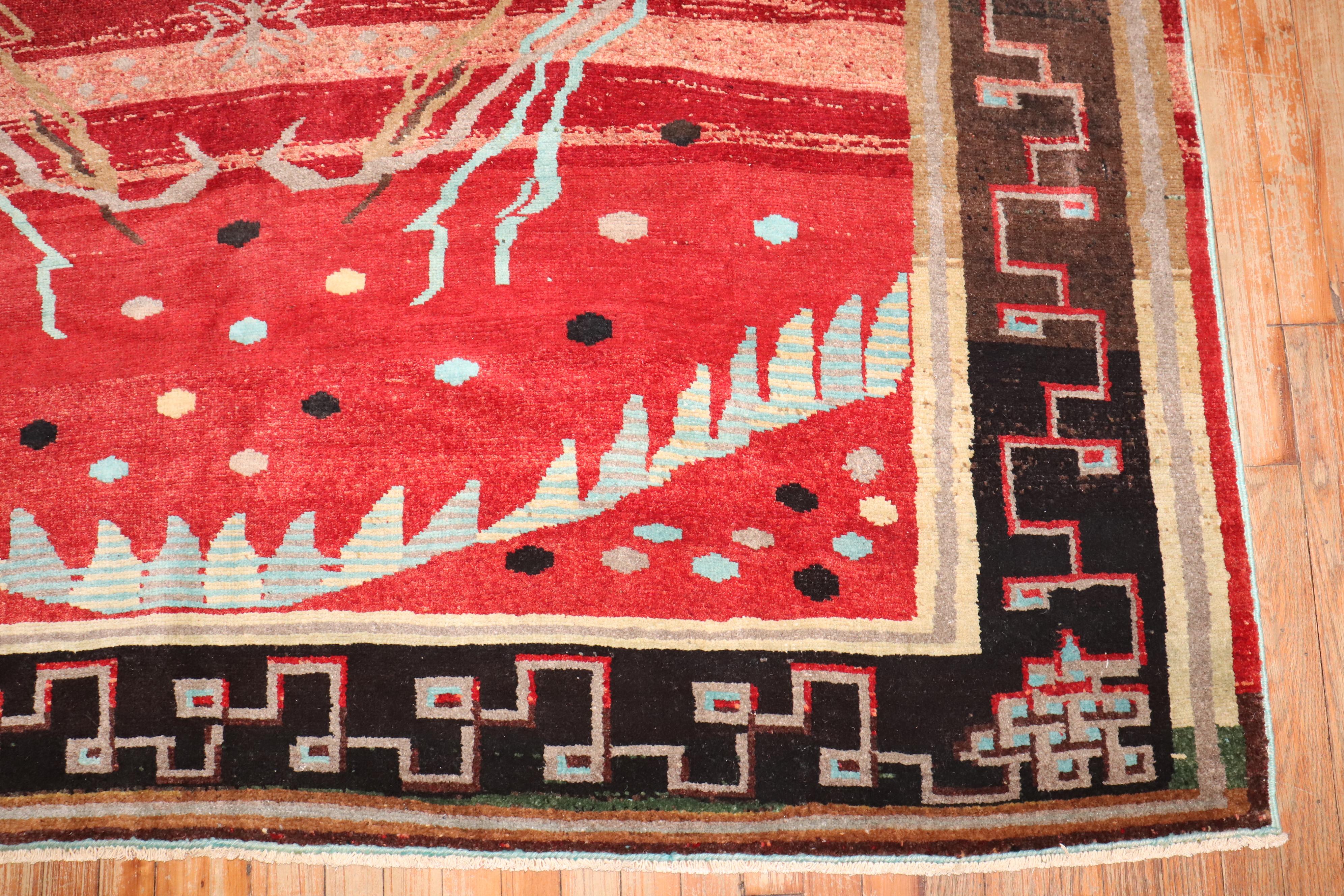 Zabihi Collection Dramatic Antique Anatolian Rug For Sale 1