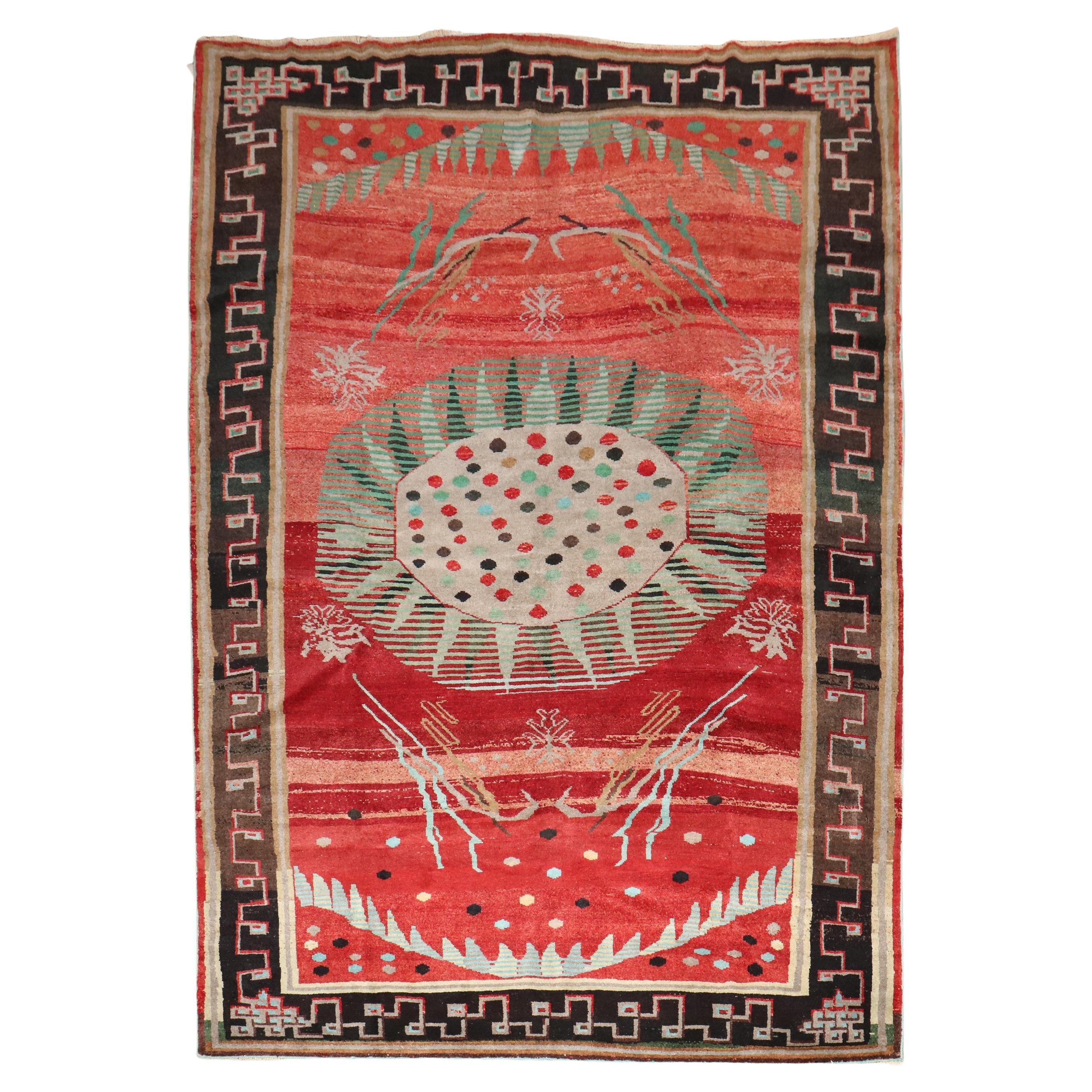 Zabihi Collection Dramatic Antique Anatolian Rug For Sale