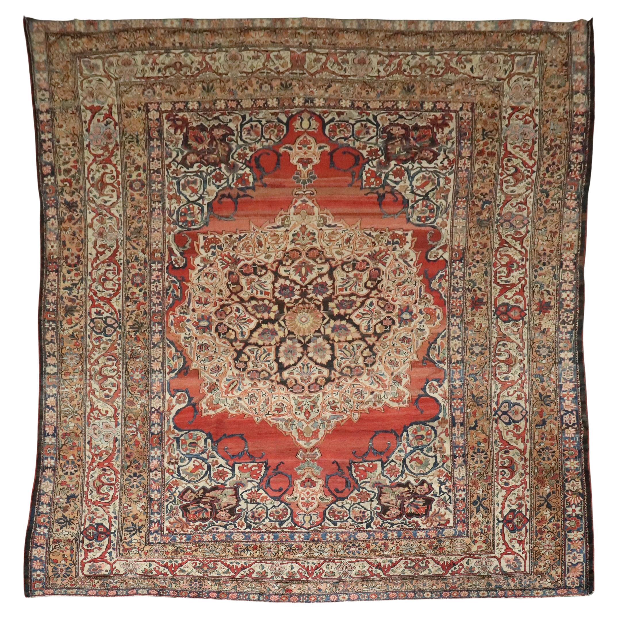 Zabihi Collection Dramatic Grande Tappeto Persiano Antico Bakhtiari in vendita