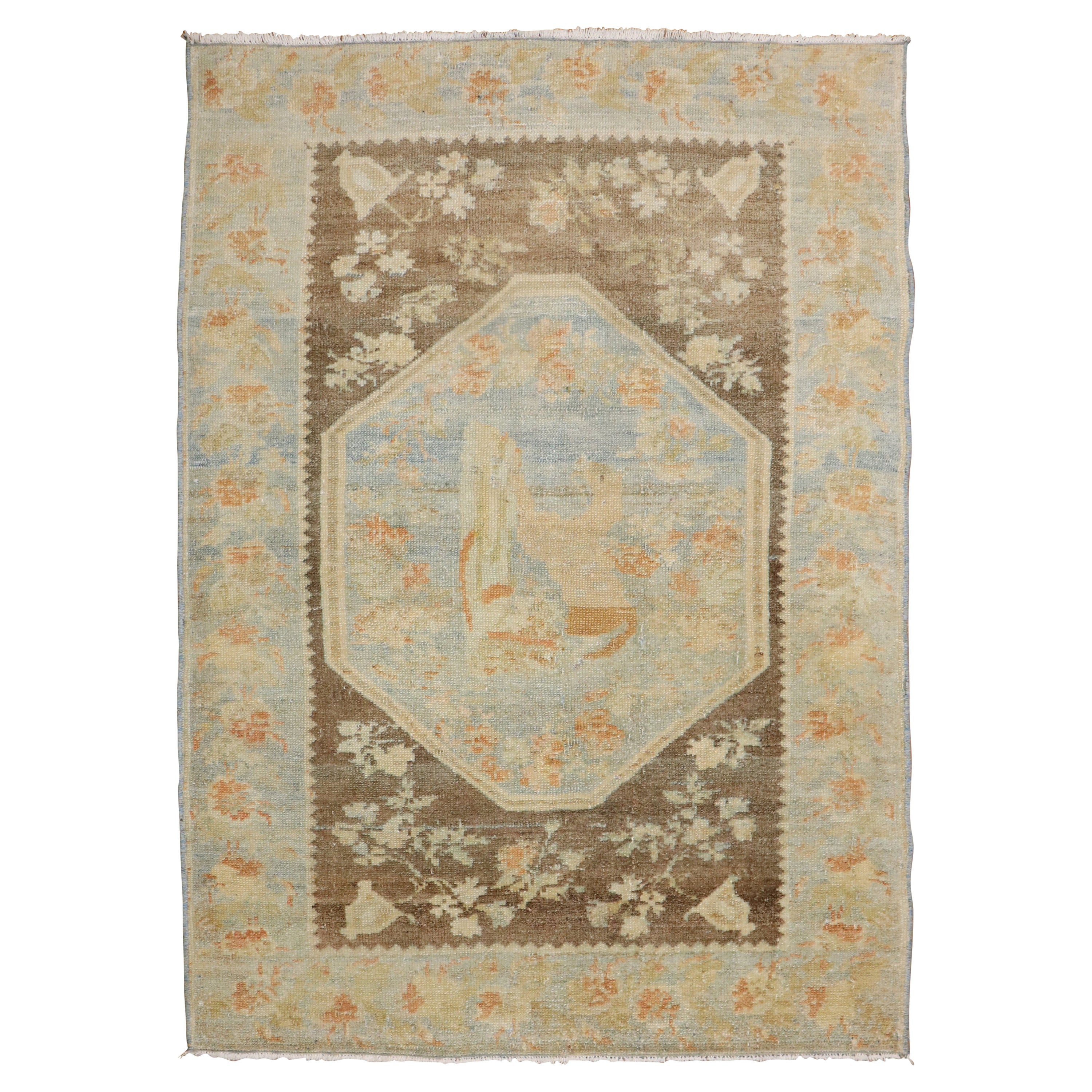 Tappeto Zabihi Collection Dramatic Persian Kurd Bidjar Antique in vendita