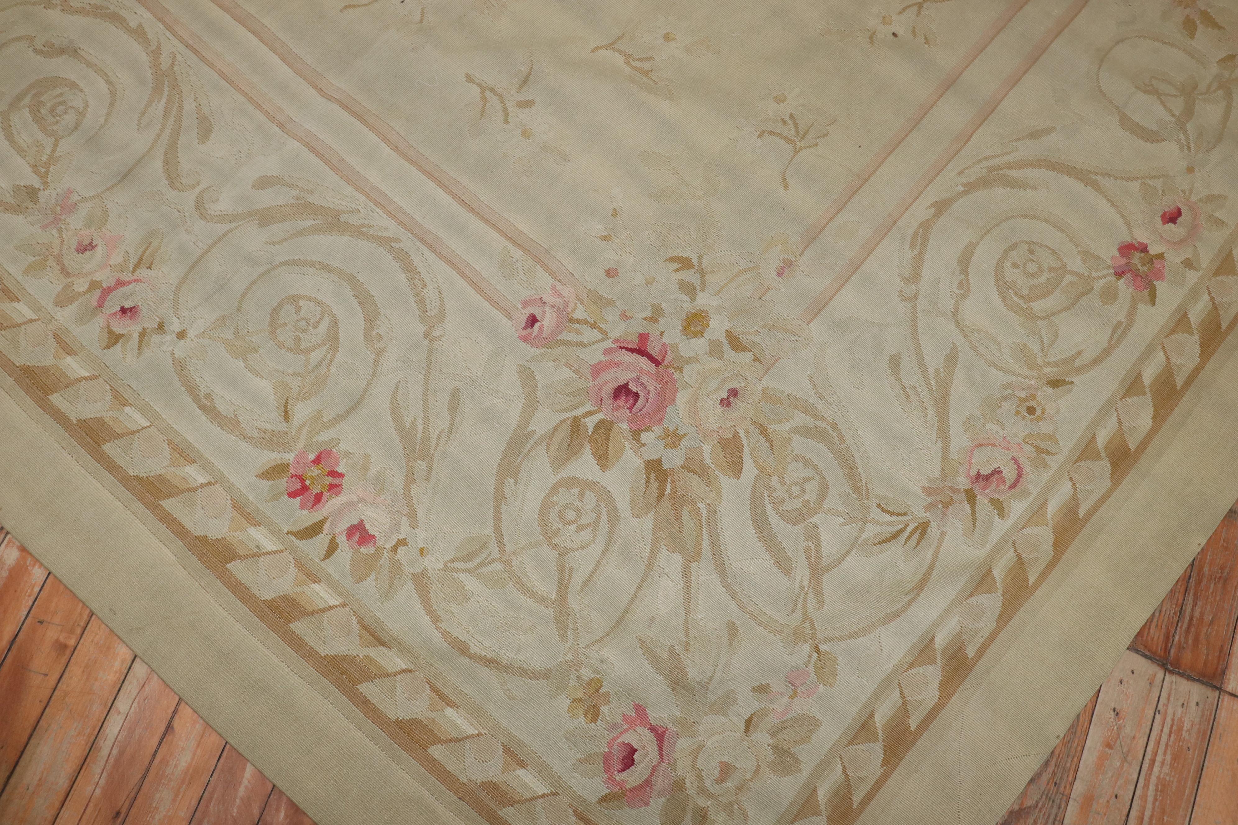 Zabihi Collection Early 19th Century Antique French Aubusson  For Sale 7