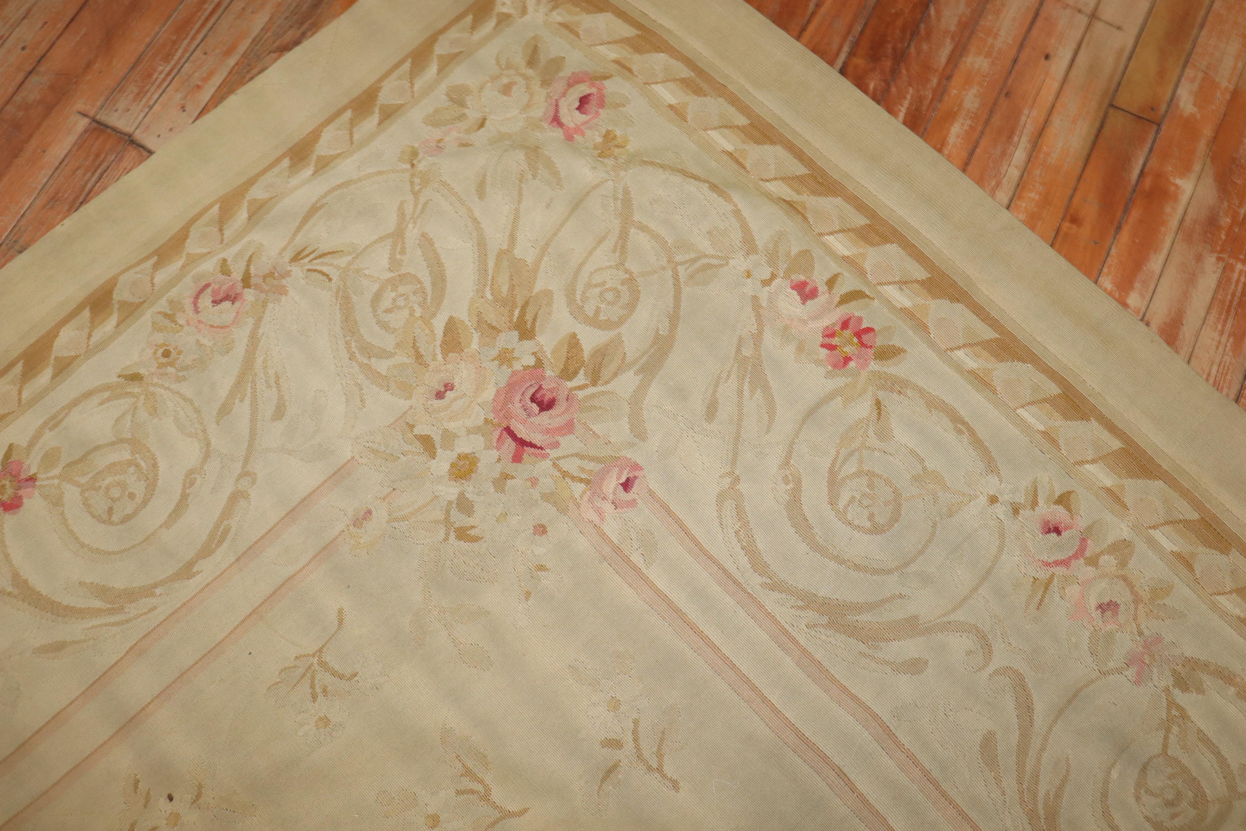 Zabihi Collection Early 19th Century Antique French Aubusson For Sale 2