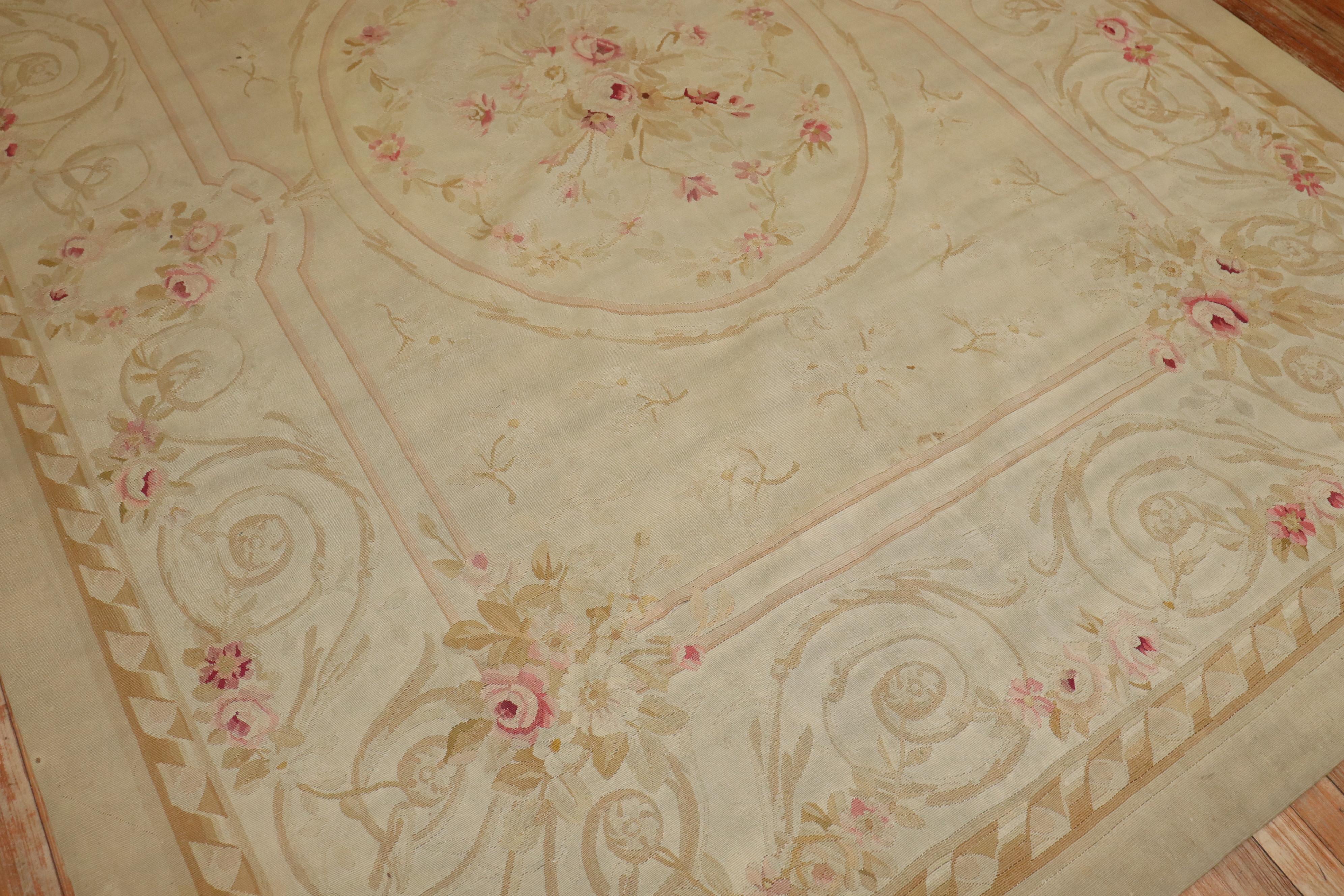 Zabihi Collection Early 19th Century Antique French Aubusson  For Sale 4