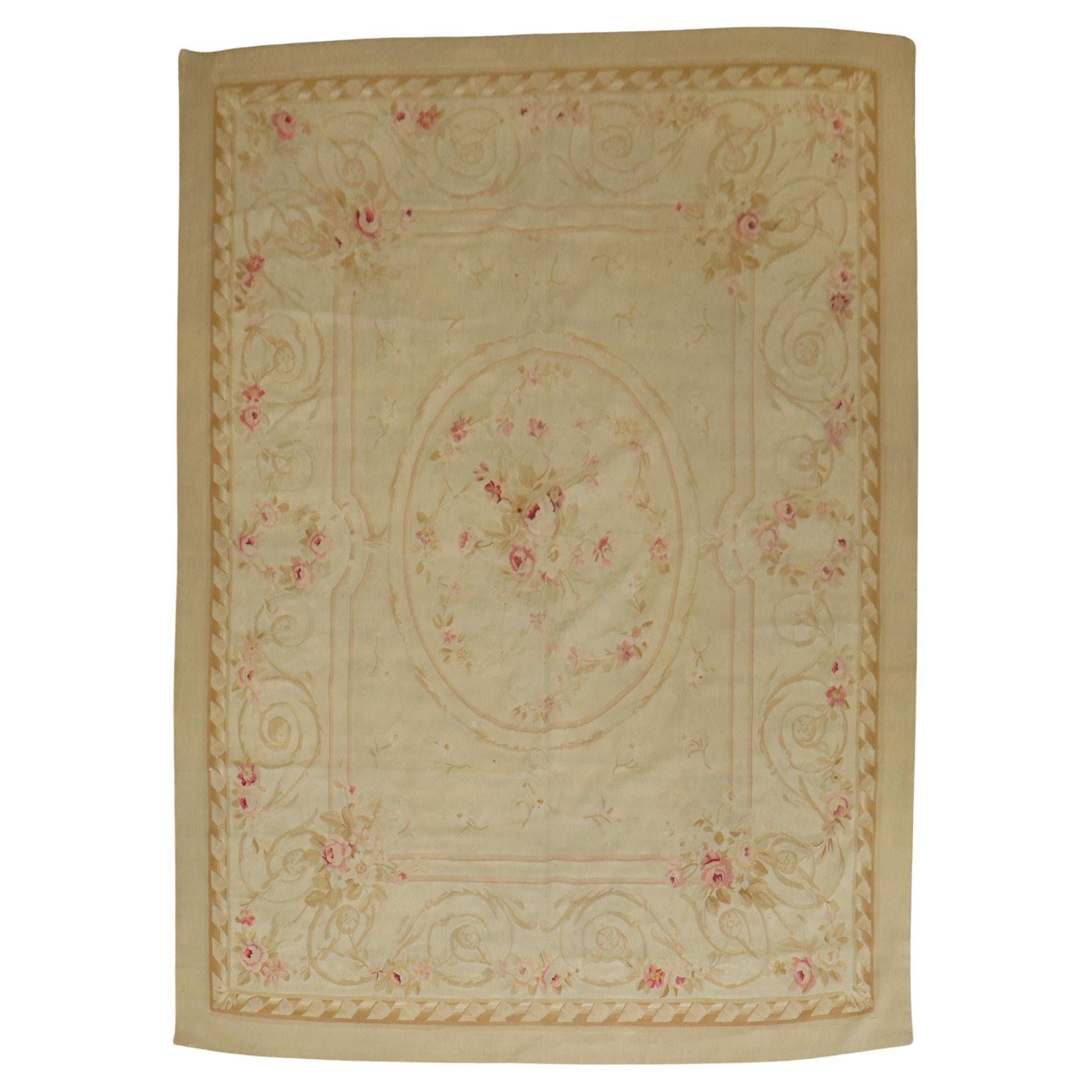 Zabihi Collection Early 19th Century Antique French Aubusson  For Sale