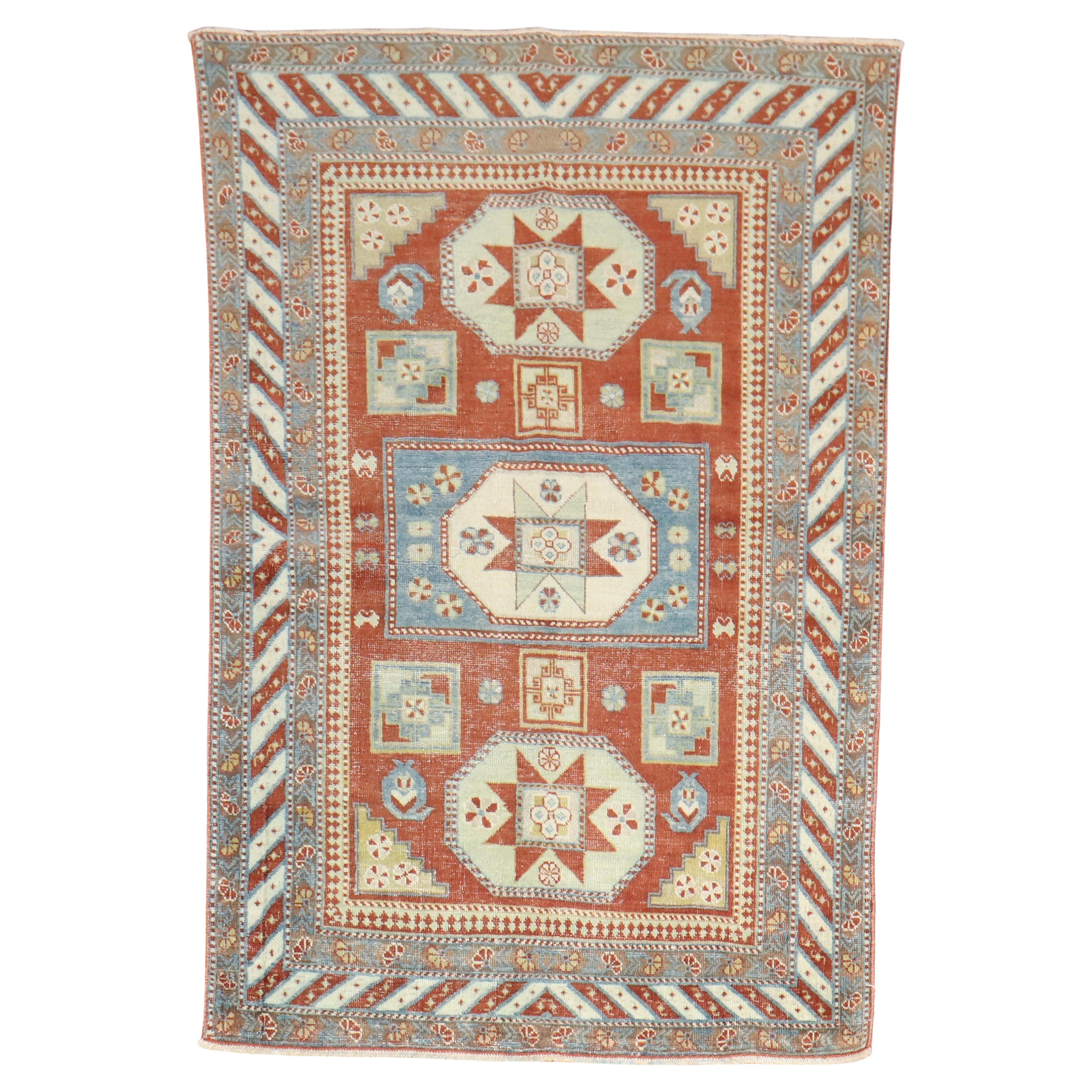 Zabihi Collection Early 20th Century Antique Shirvan Rug