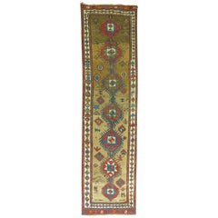 Collection Zabihi : tapis de passage étroit « Serab » en poil de chameau, début du XXe siècle