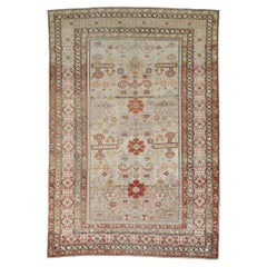 Zabihi Collection Early 20th Century Gray Caucasian Shirvan Accent Rug