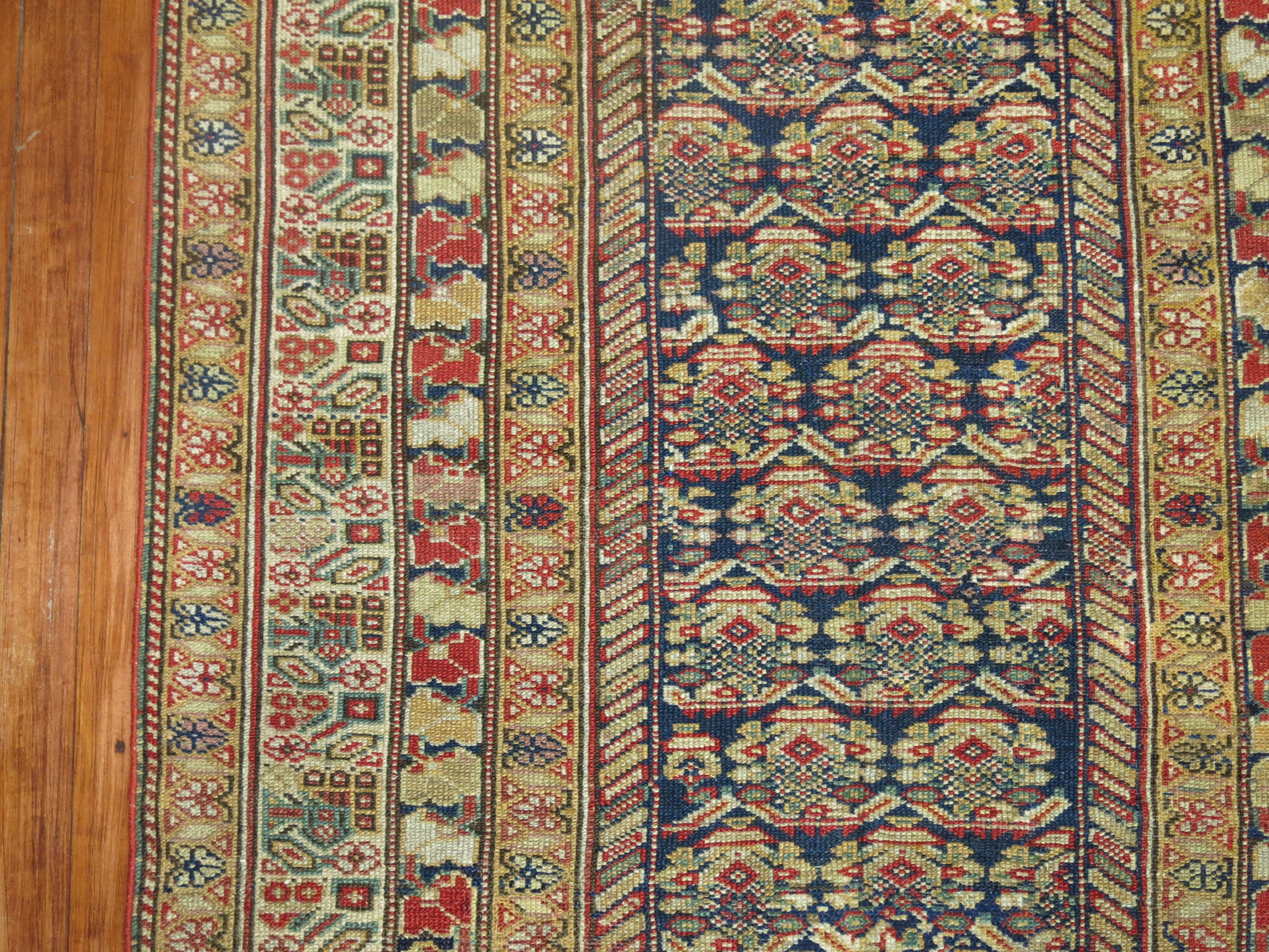 Hand-Woven Zabihi Collection Early 20th Century Persian Runner For Sale