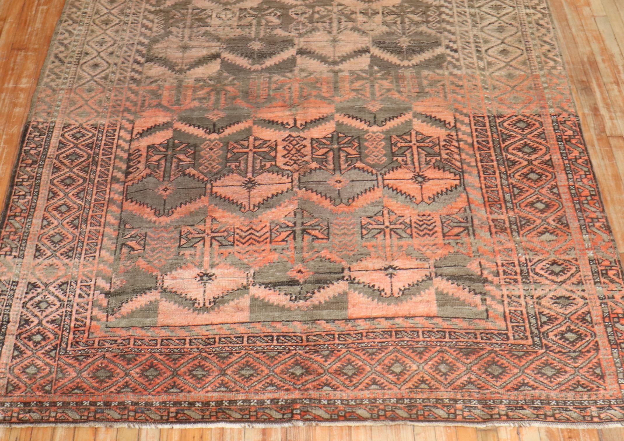 Zabihi Collection Early 20th Century Tribal Balouch Rug For Sale 4