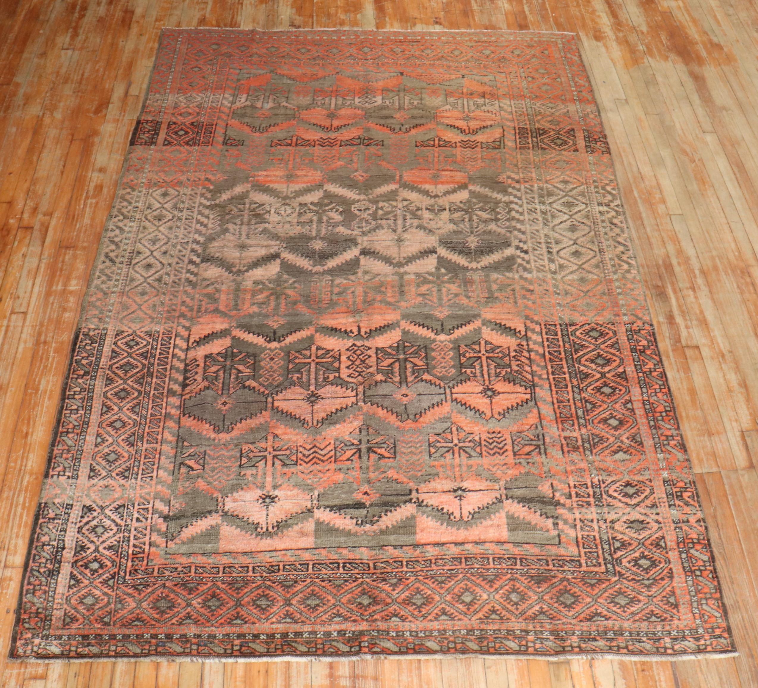 Zabihi Collection Early 20th Century Tribal Balouch Rug For Sale 5