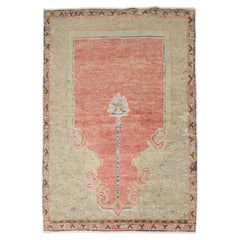 Zabihi Collection Early 20th Century Turkish Anatolian Prayer Rug, 2'10' x 3'11'
