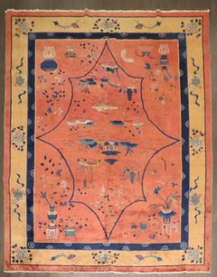 Zabihi Collection Enchanting Chinese Art Deco Carpet, 9' x 11'7''