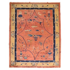 Zabihi Collection Enchanting Chinese Art Deco Carpet, 9' x 11'7''