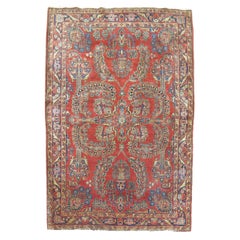 The Collective Exceptional Red Antique Mohajeran Persian Sarouk Rug