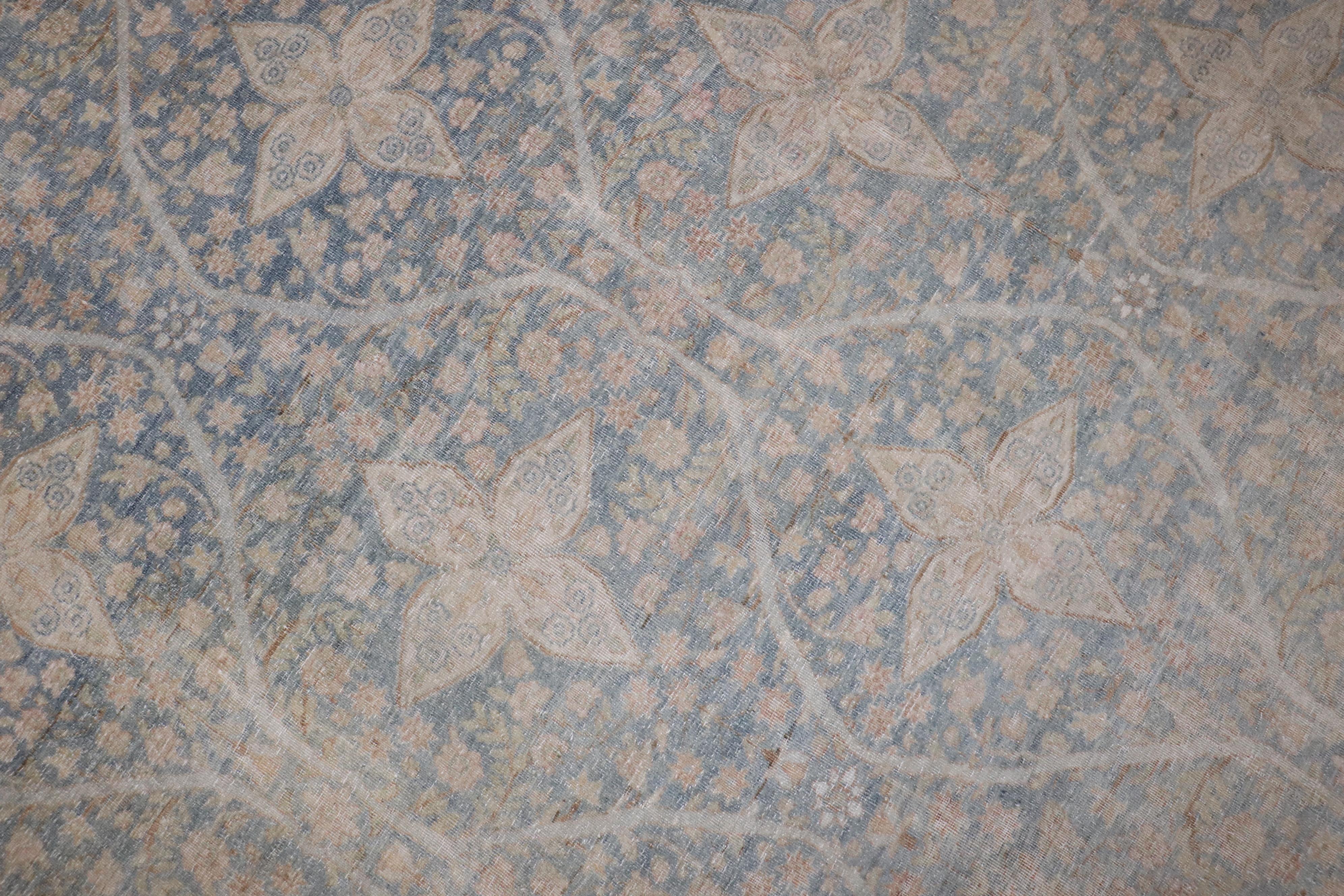 Zabihi Collection Exquisite Oversize Antique Persian Kerman Carpet  For Sale 3