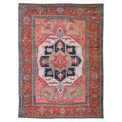 Zabihi Collection Extravagant 19th Century Serapi Rug, 11'3'' x 15'