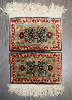 Alfombra turca Hereke de la colección Zabihi, de seda pura, del siglo XX