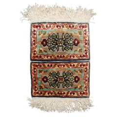 Alfombra turca Hereke de la colección Zabihi, de seda pura, del siglo XX